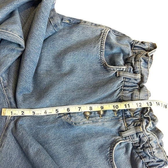 Zara Womens Paperbag Waist Baggy Jeans - Picture 11 of 12